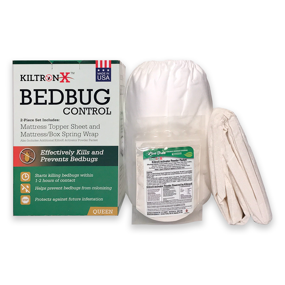 KILTRONX Bedbug 3 Piece Control Set & Includes Live-Free Bed bug 10 load Dryer strips