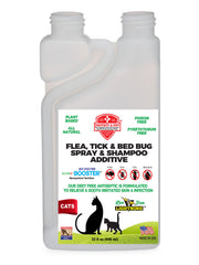 Protect-A-Pet for CATS Kills, Fleas, Tick, Lice Spray & Shampoo with Seaweed Additive -32 Oz