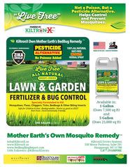 KiltronX Lawn & Garden Bug Spray & Natural BIO-Fertilizer - 1 Gallon Concentrate