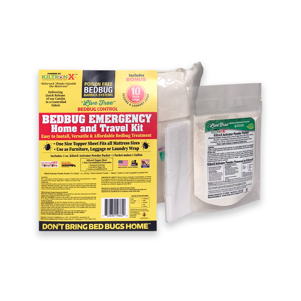 Live Free Bedbug Emergency Home & Travel 3 Piece Kit - Bonus Nonna's Sterilizer and Mosquitoes Sprays