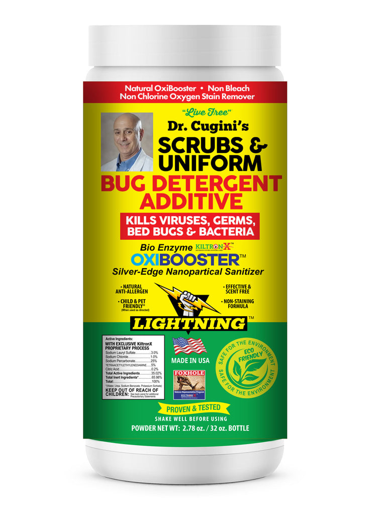 Dr. Cugini's Scrubs & Uniform Bug Detergent & Sanitizer - 32 OZ