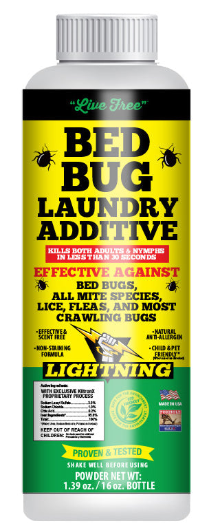 KiltronX Live-Free "Lightening Laundry BUG Additive - 16 OZ Bottle