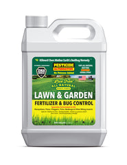 KiltronX Lawn & Garden Bug Spray & Natural BIO-Fertilizer - 1 Gallon Concentrate