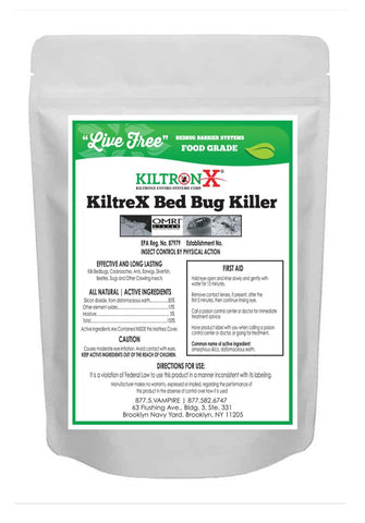 KiltronX  KiltreX Bed Bug  powder packets - 4 packets to a bag