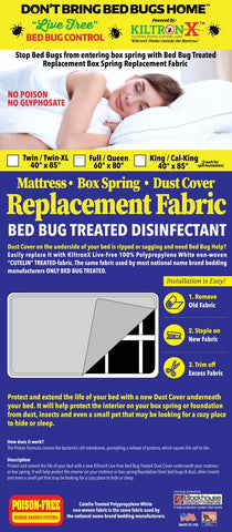 Bed bug * Box Spring *  DUST COVER * Mattress